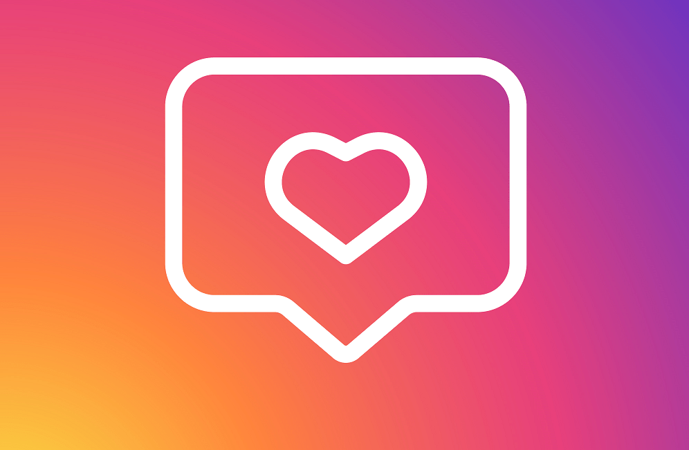 ikona serca na Instagramie